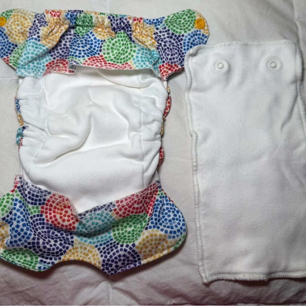 Smart Bottoms AIO Newborn Mosaic Pinwheel Cloth Diaper